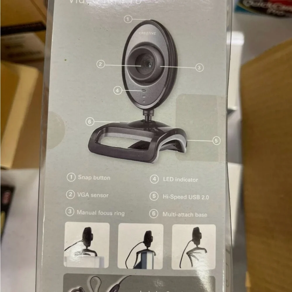 Creative Live! Cam Video IM Pro VF0230 1.3MP USB2.0 & Headphones